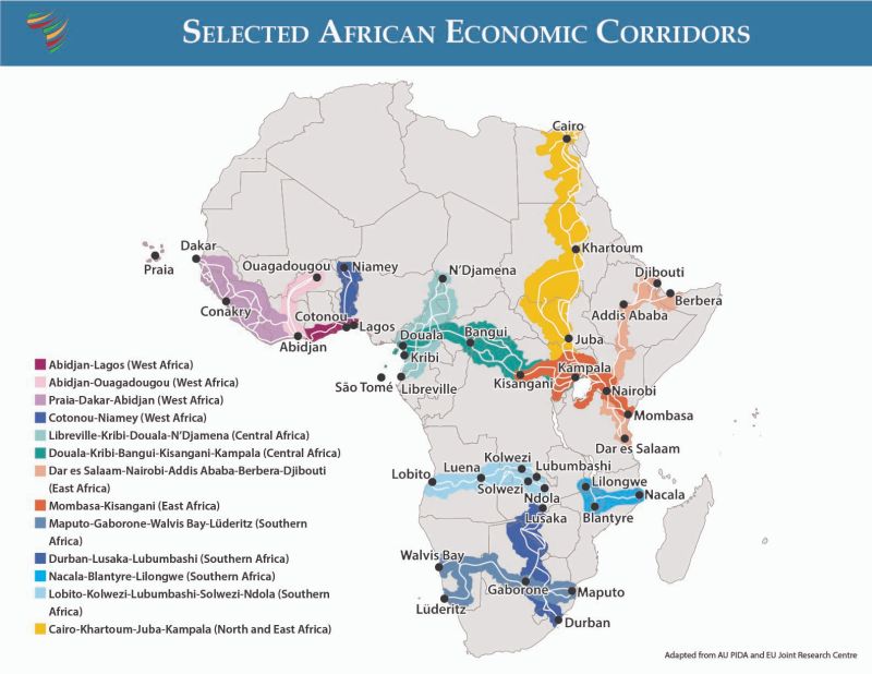selected african economic corridors